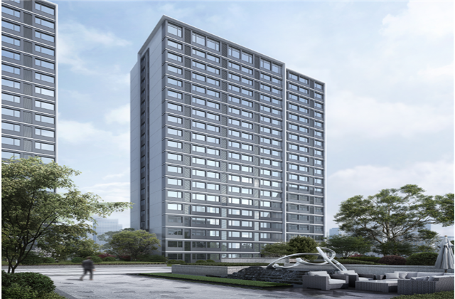 杭州市首座近零能耗住宅建筑临安evo视讯宸锦学府主体结顶